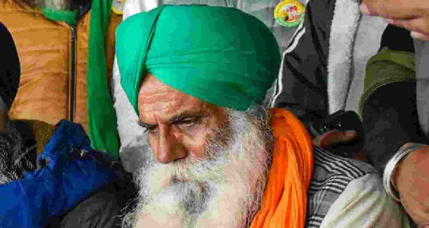 Punjab farmer leader Jagjit Singh Dallewal. File poto. Punjab farmer leader Jagjit Singh Dallewal. File poto.