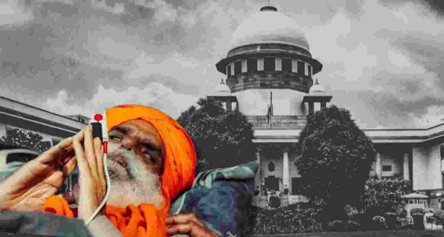SC to hear plea seeking contempt action against the Punjab government for not complying with directions to hospitalise protesting farm leader Jagjit Singh Dallewal. SC to hear plea seeking contempt action against the Punjab government for not complying with directions to hospitalise protesting farm leader Jagjit Singh Dallewal.