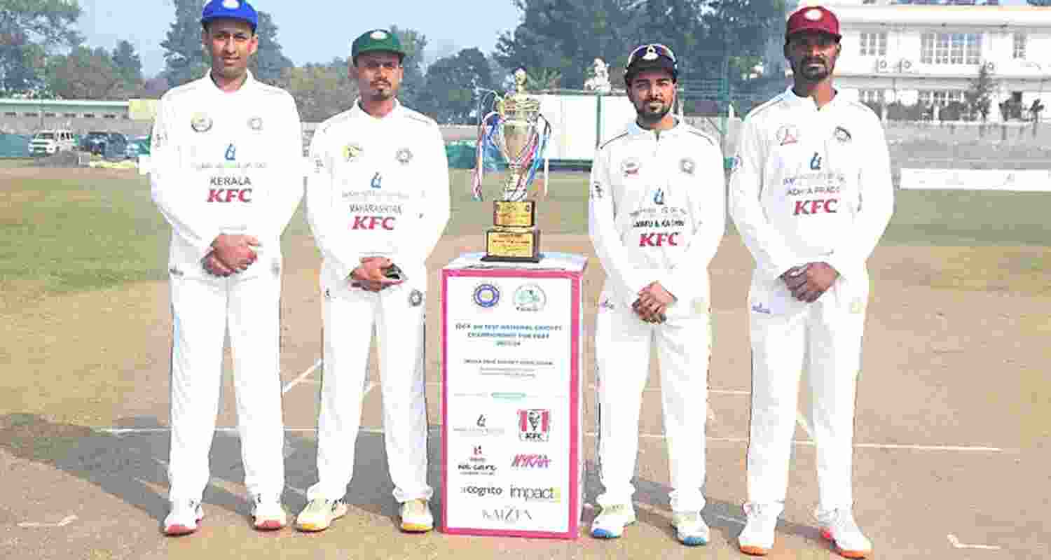 Captains of the four teams who are participating in the third Test National Cricket Championship for Deaf 2024 Captains of the four teams who are participating in the third Test National Cricket Championship for Deaf 2024