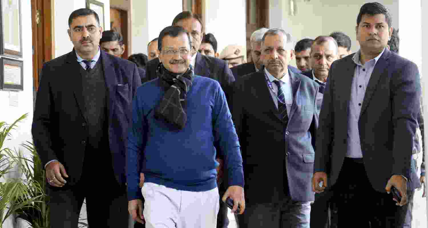 Delhi Chief Minister Arvind Kejriwal arrives at the Vidhan Sabha, in New Delhi. Delhi Chief Minister Arvind Kejriwal arrives at the Vidhan Sabha, in New Delhi.