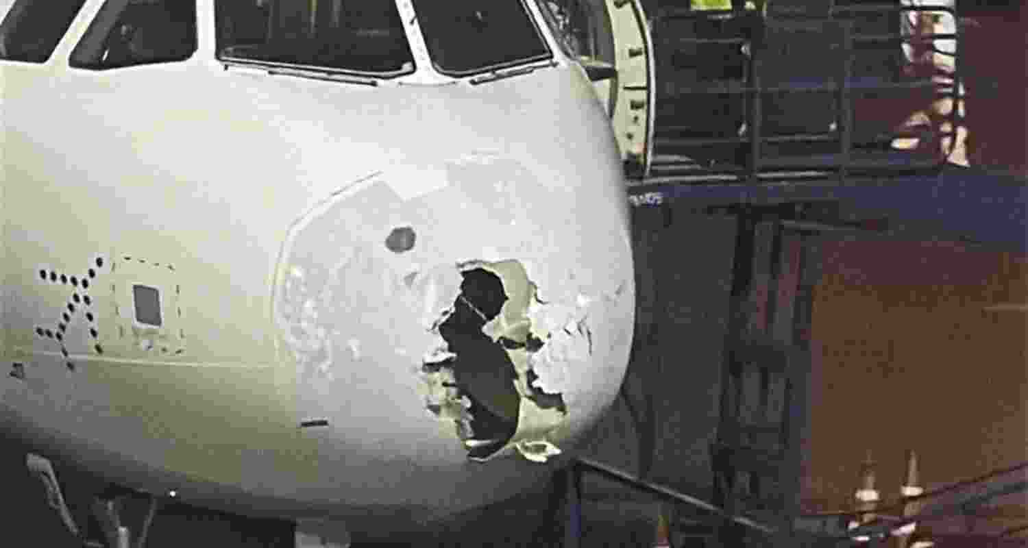 Delhi–Srinagar IndiGo flight hit by turbulence due to bad weather. The pilot declared emergency before safe landing in Srinagar. Delhi–Srinagar IndiGo flight hit by turbulence due to bad weather. The pilot declared emergency before safe landing in Srinagar.