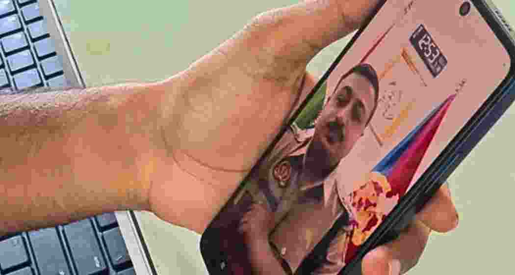 A screen grab shows a fraudster posing as a police officer during a fake ‘digital arrest’, threatening a victim online in a bid to extort money. A screen grab shows a fraudster posing as a police officer during a fake ‘digital arrest’, threatening a victim online in a bid to extort money.