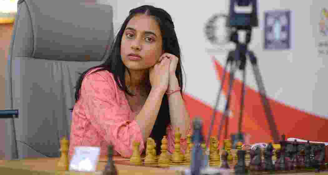 Divya Deshmukh during the FIDE Women’s World Cup in Batumi on Sunday. Divya Deshmukh during the FIDE Women’s World Cup in Batumi on Sunday.