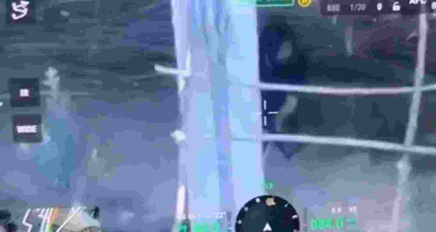 Drone footage shows terrorists hiding in shed before fierce J&K encounter. Drone footage shows terrorists hiding in shed before fierce J&K encounter.