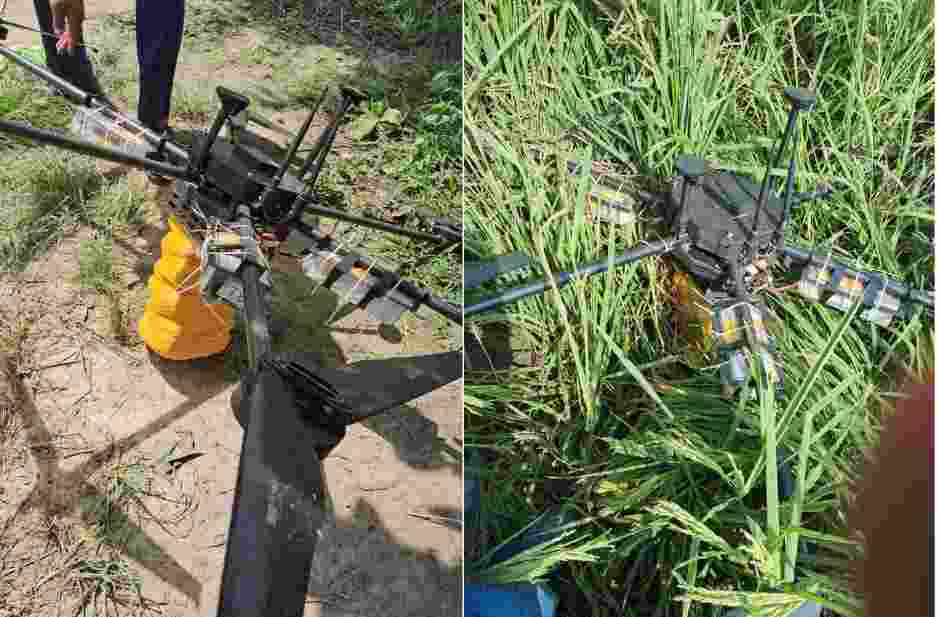 The heroin was smuggled from Pakistan through drones, police said. The heroin was smuggled from Pakistan through drones, police said.