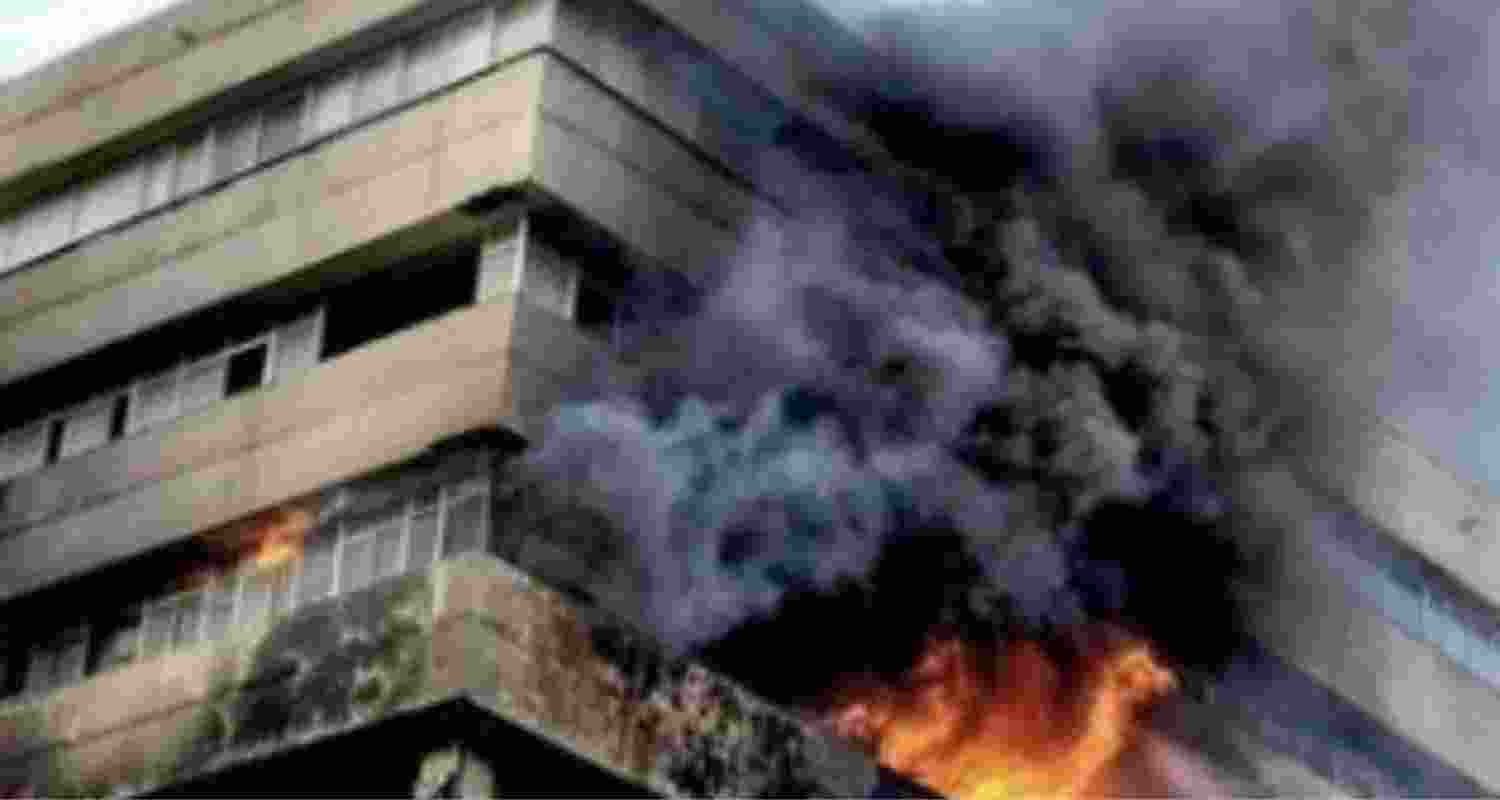 Fire at MP State Secretariat Fire at MP State Secretariat