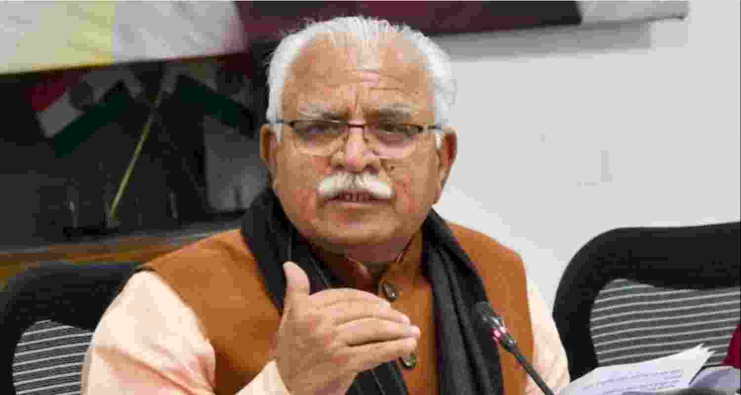 Former Haryana Chief Minister Manohar Lal Khattar. Former Haryana Chief Minister Manohar Lal Khattar.