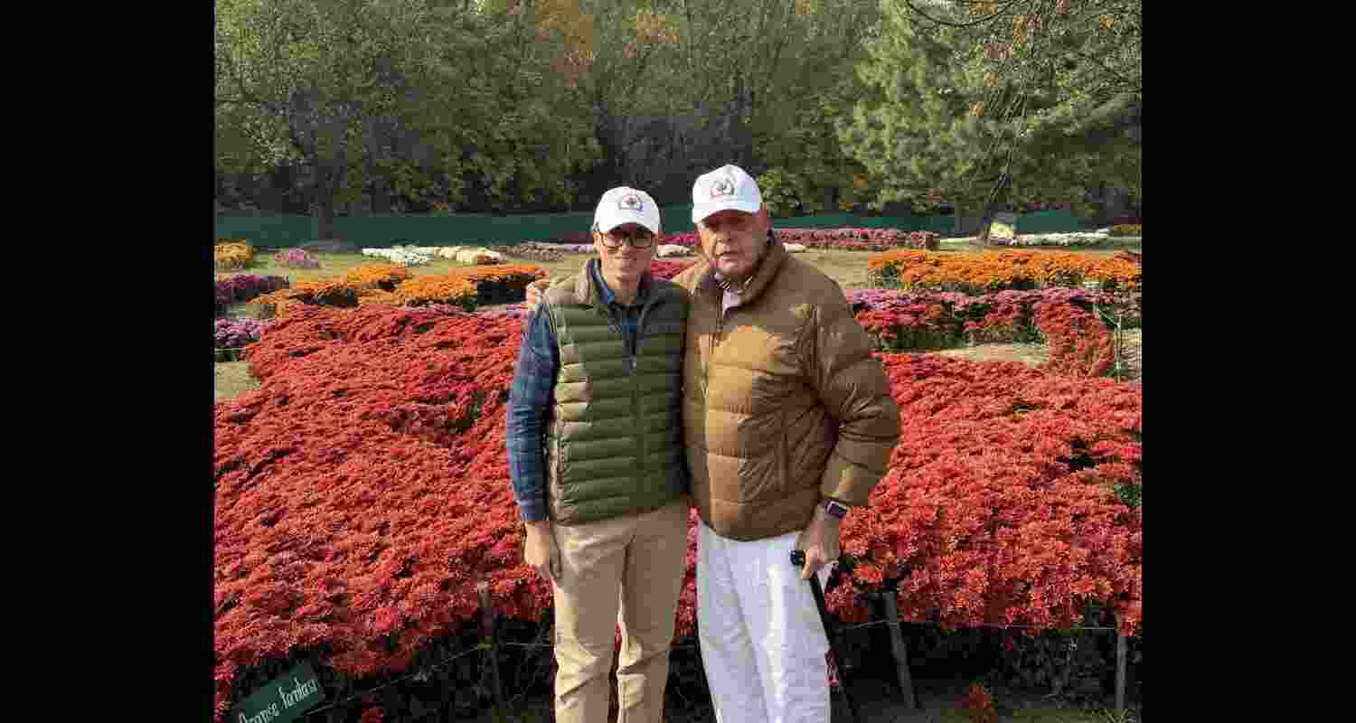 Former Jammu and Kashmir Chief Minister Dr Farooq Abdullah and Chief Minister Omar Abdullah. Former Jammu and Kashmir Chief Minister Dr Farooq Abdullah and Chief Minister Omar Abdullah.