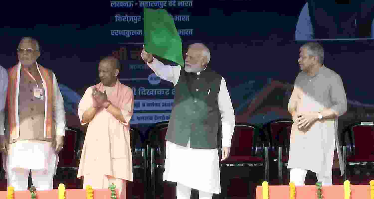 The new Vande Bharat Express trains will operate on the Banaras-Khajuraho, Lucknow-Saharanpur, Firozpur-Delhi and Ernakulam-Bengaluru routes The new Vande Bharat Express trains will operate on the Banaras-Khajuraho, Lucknow-Saharanpur, Firozpur-Delhi and Ernakulam-Bengaluru routes