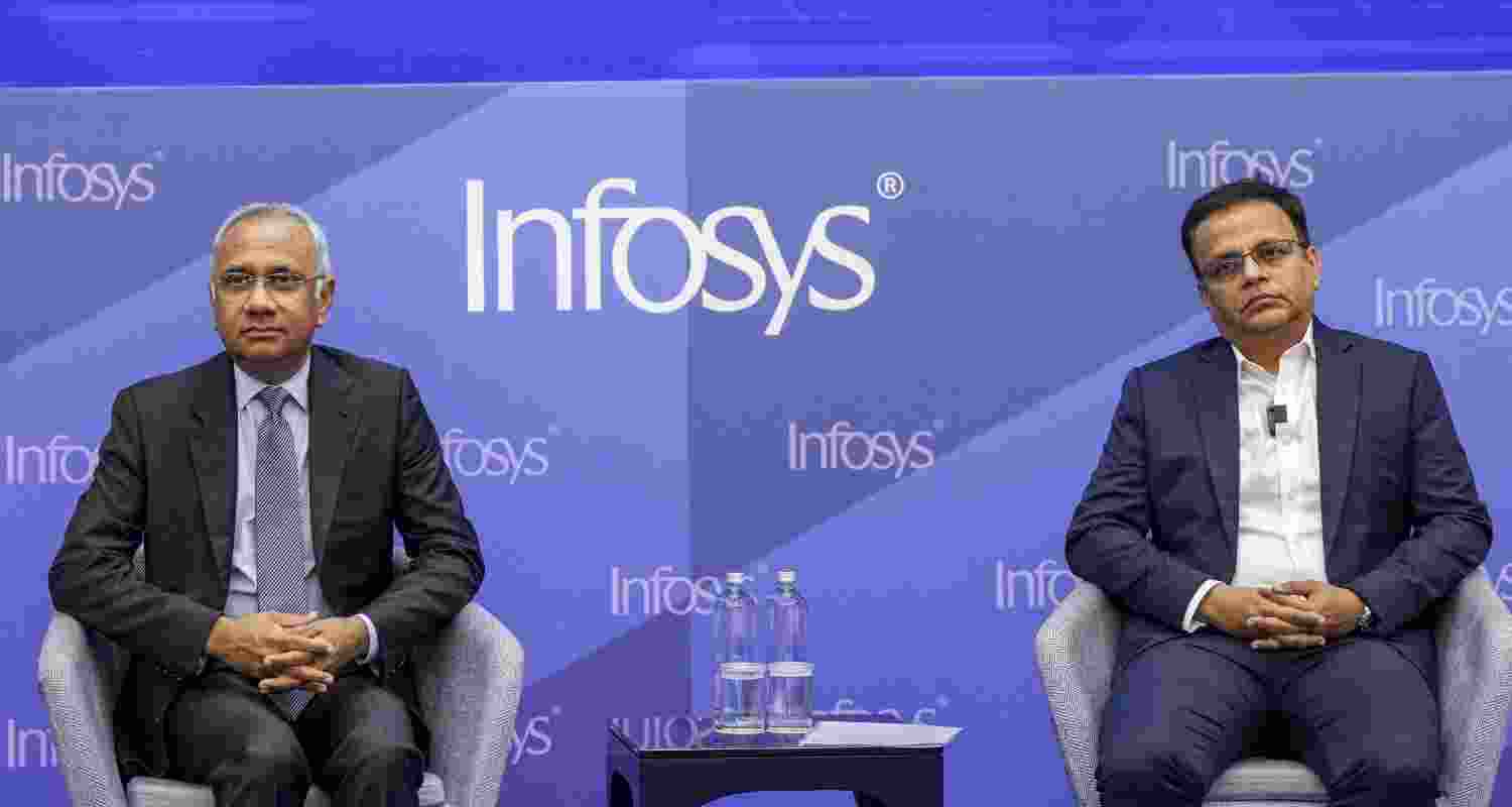 Shares of Infosys settled 0.08 per cent lower at ₹1,472.75 apiece on the BSE on Thursday Shares of Infosys settled 0.08 per cent lower at ₹1,472.75 apiece on the BSE on Thursday