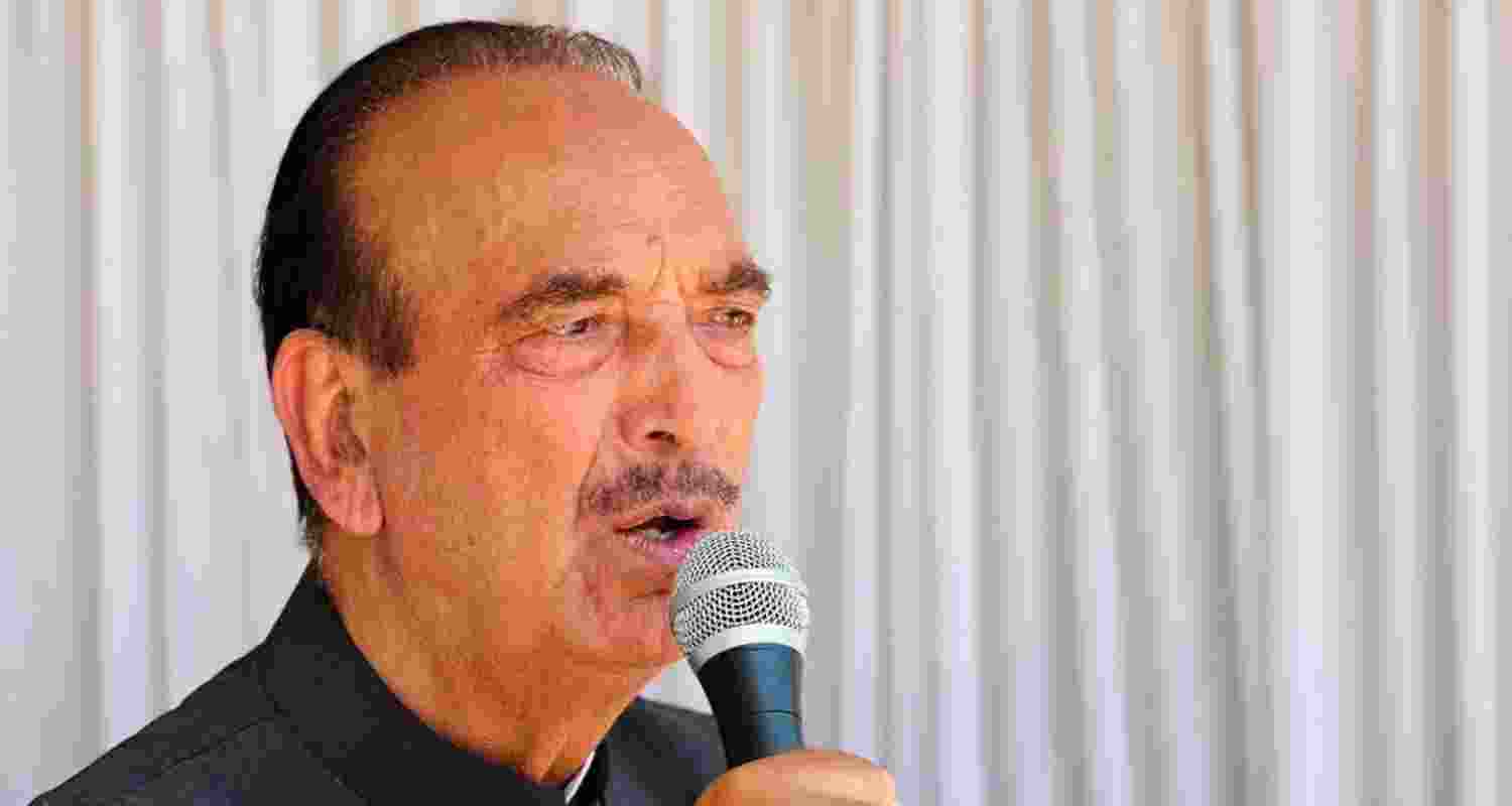 Former Jammu and Kashmir chief minister Ghulam Nabi Azad. Image: X Former Jammu and Kashmir chief minister Ghulam Nabi Azad. Image: X