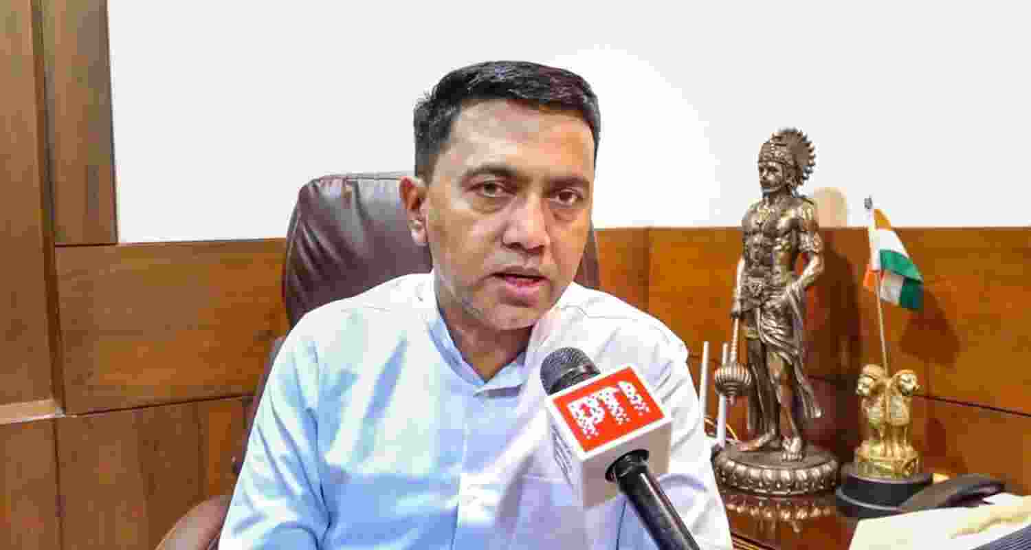 Goa Chief Minister Pramod Sawant speaks to media persons regarding the fire tragedy at a nightclub, in North Goa district, Sunday. Goa Chief Minister Pramod Sawant speaks to media persons regarding the fire tragedy at a nightclub, in North Goa district, Sunday.