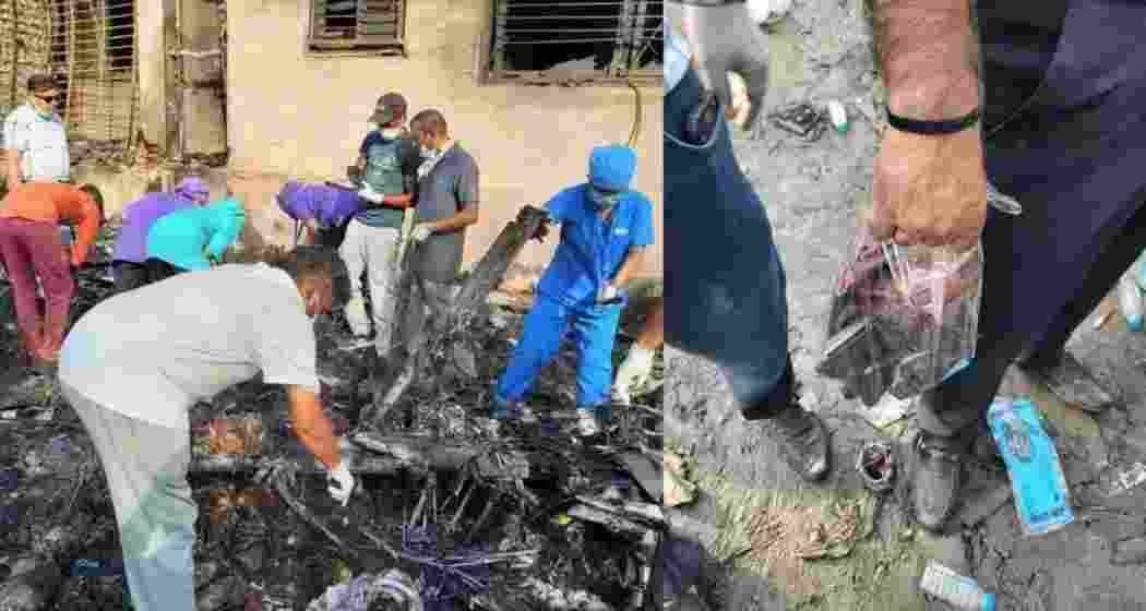 A fire officer stands next to the crashed Air India Boeing 787-8 Dreamliner aircraft, in Ahmedabad. A fire officer stands next to the crashed Air India Boeing 787-8 Dreamliner aircraft, in Ahmedabad.