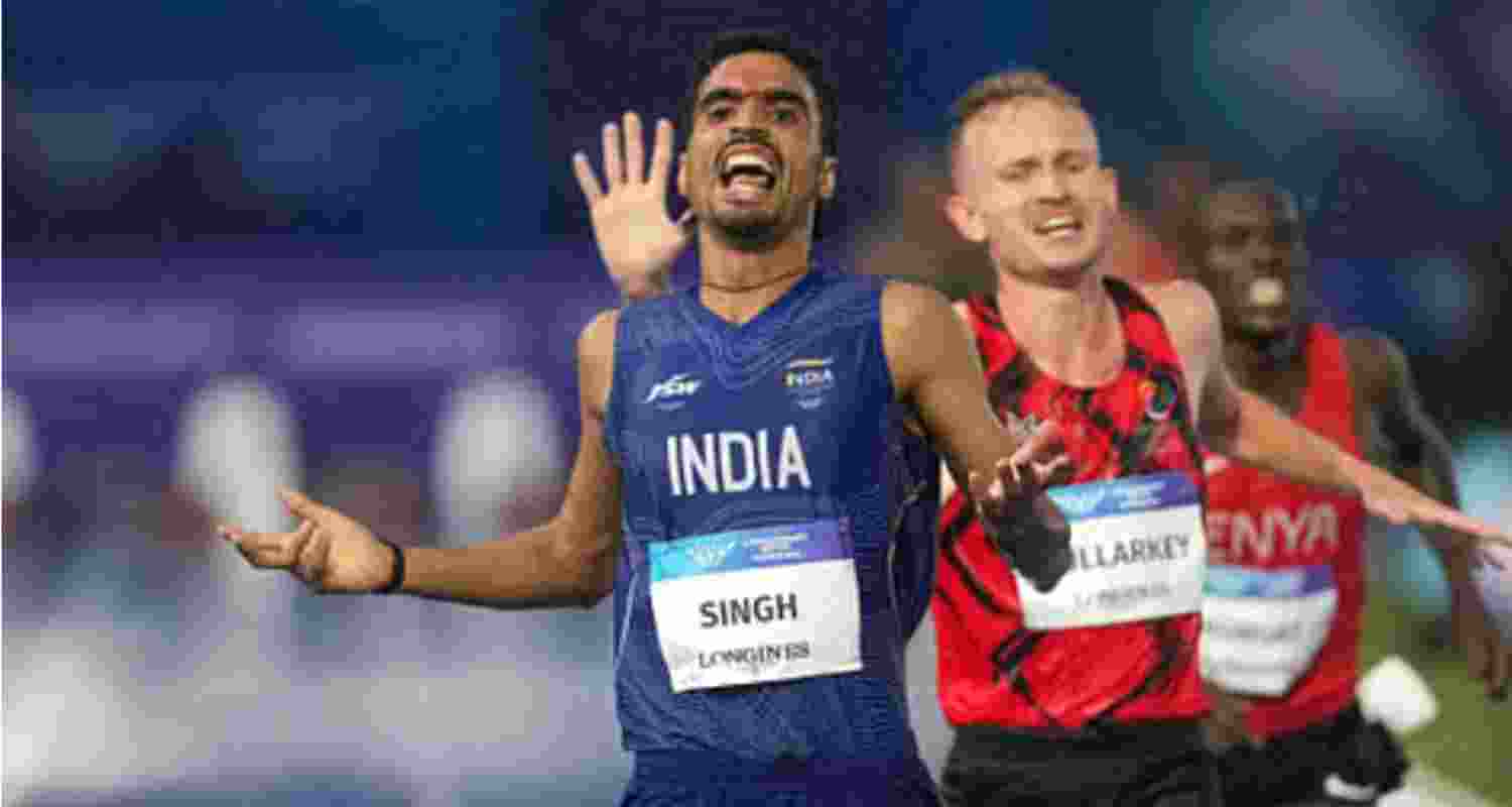 Indian long-distance runner Gulveer Singh. Indian long-distance runner Gulveer Singh.