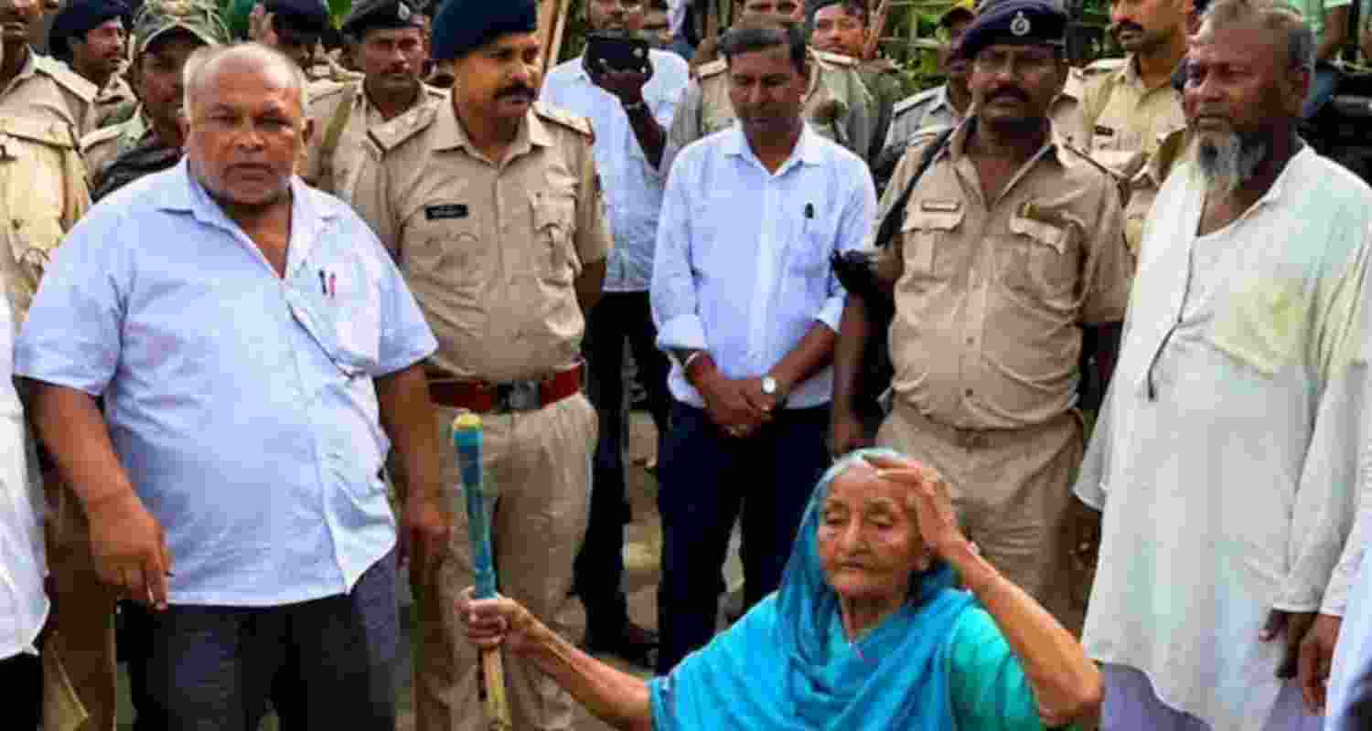 Habiban Khatoon, 103, finally regains her land after a court-directed handover in Bihar's East Champaran district. Habiban Khatoon, 103, finally regains her land after a court-directed handover in Bihar's East Champaran district.