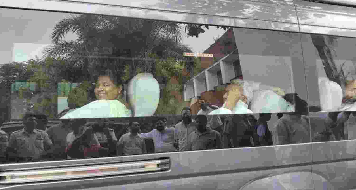 Haryana Congress MLAs leave for Shimla ahead of Rajya Sabha polls, on Friday.. Haryana Congress MLAs leave for Shimla ahead of Rajya Sabha polls, on Friday..