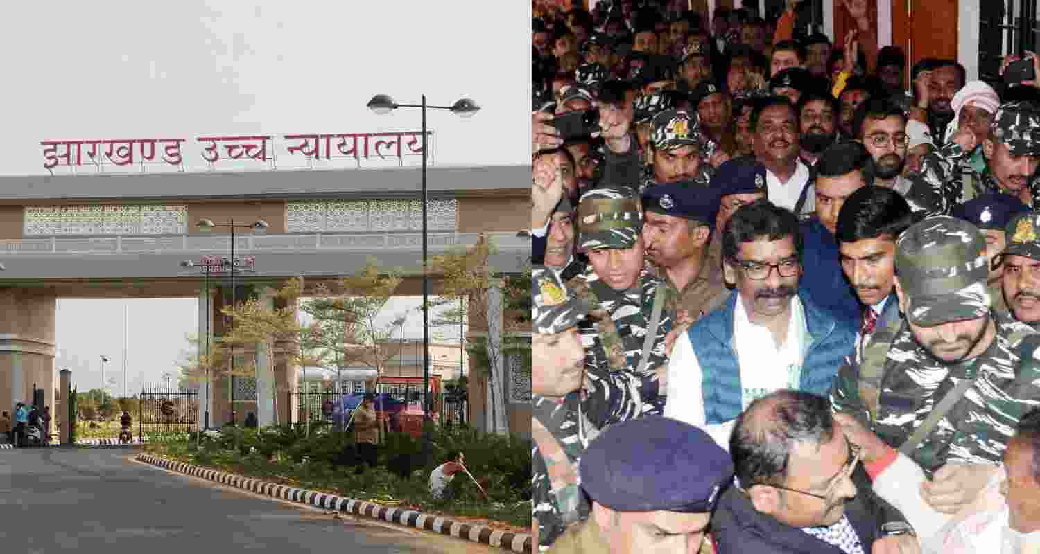 Jharkhand High Court and Hemant Soren. Jharkhand High Court and Hemant Soren.