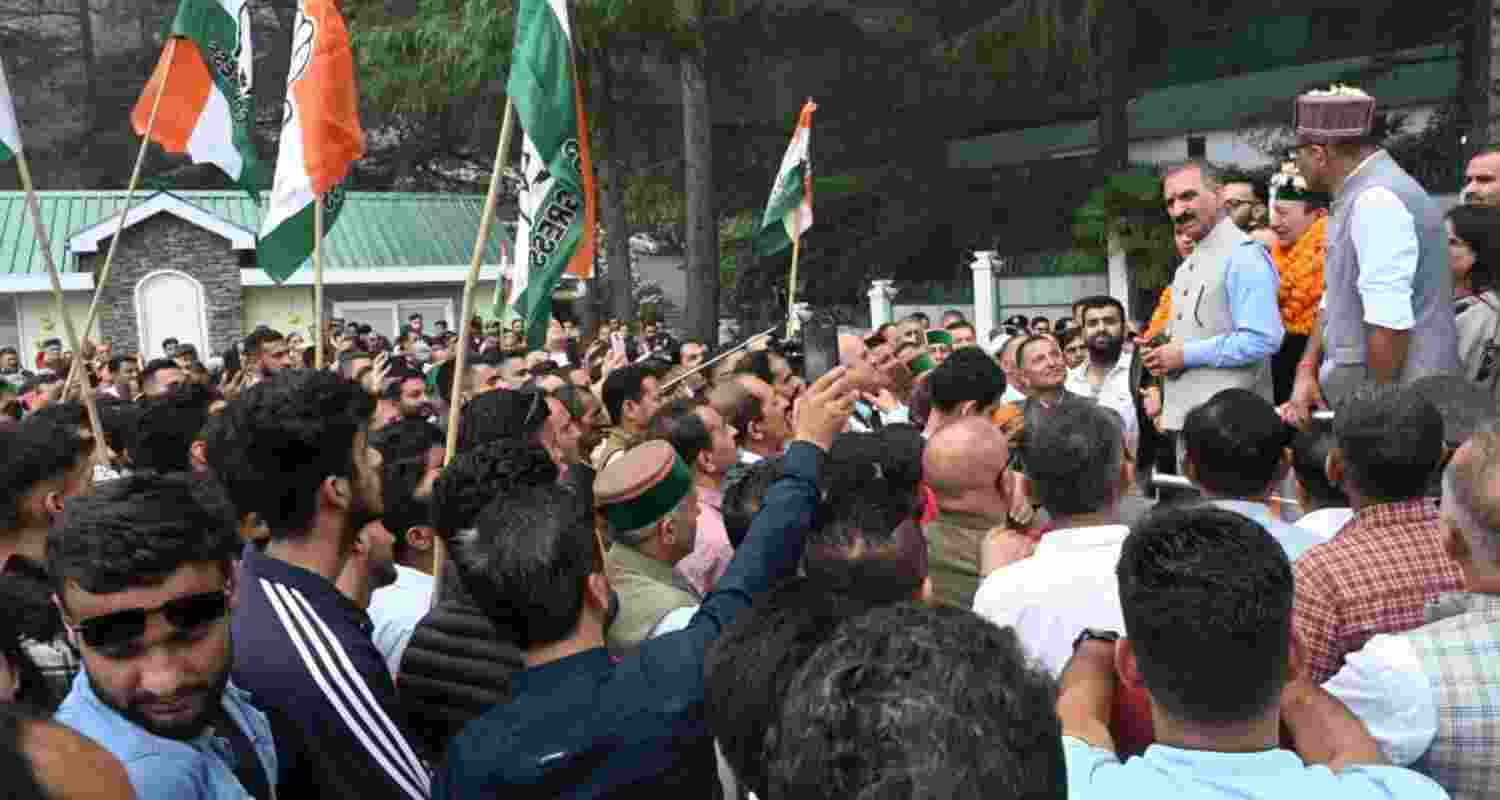 Himachal CM Sukhvinder Singh Sukhu led a Congress protest over alleged misuse of Ram Mandir donations, accusing the BJP of politicising the issue. Himachal CM Sukhvinder Singh Sukhu led a Congress protest over alleged misuse of Ram Mandir donations, accusing the BJP of politicising the issue.