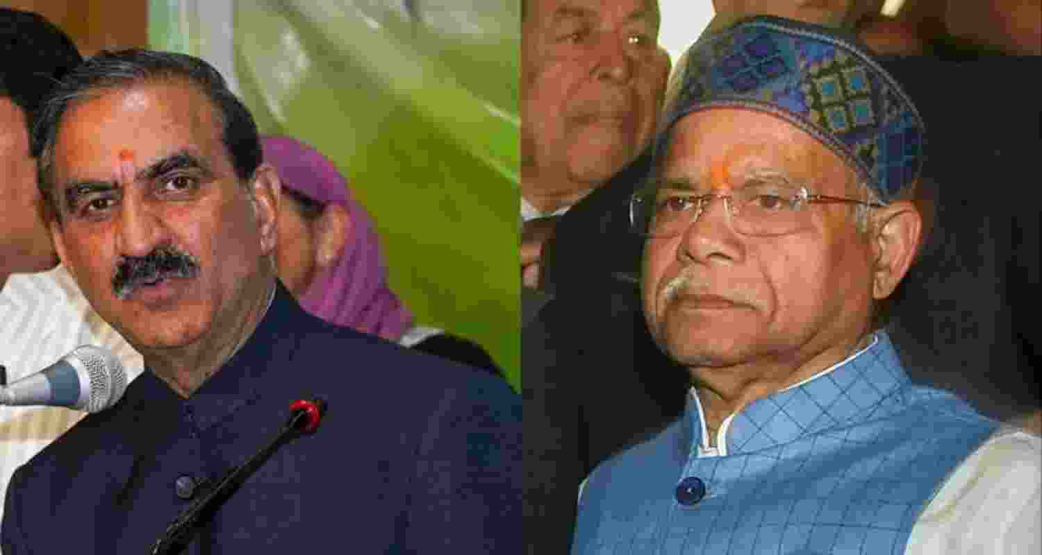 Himachal Pradesh Chief Minister Sukhwinder Singh Sukhu and Governor Shiv Pratap Shukla. Himachal Pradesh Chief Minister Sukhwinder Singh Sukhu and Governor Shiv Pratap Shukla.