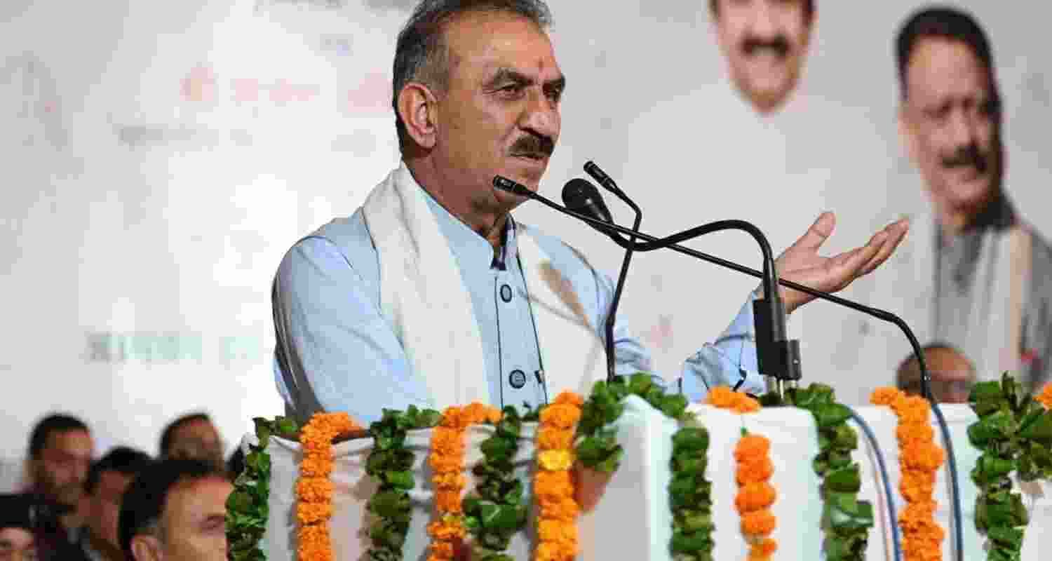 Himachal Pradesh Chief Minister Thakur Sukhvinder Singh Sukhu. Himachal Pradesh Chief Minister Thakur Sukhvinder Singh Sukhu.