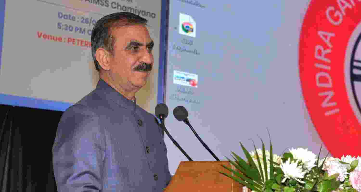 Himachal Pradesh Chief Minister Thakur Sukhwinder Singh Sukhu. Himachal Pradesh Chief Minister Thakur Sukhwinder Singh Sukhu.