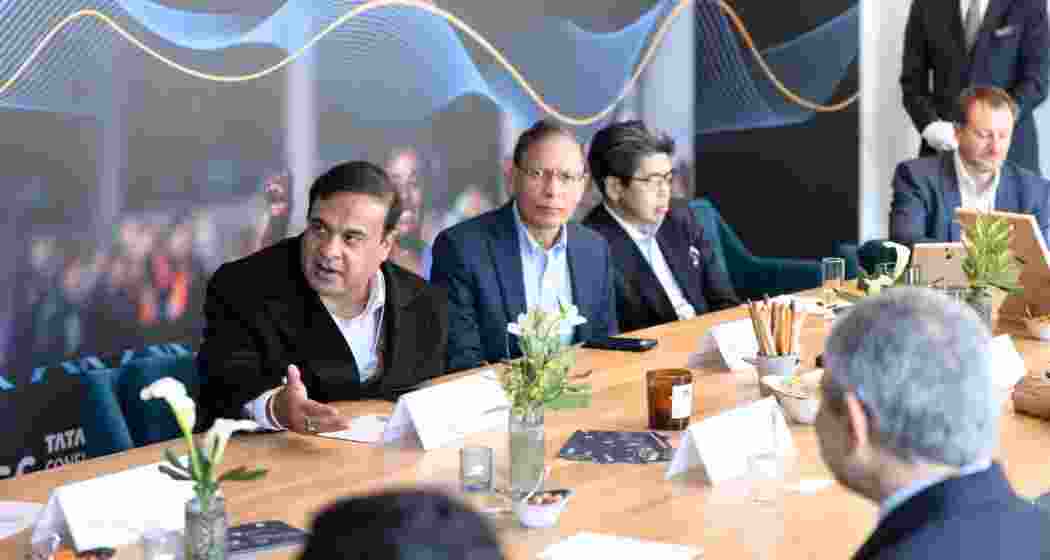 Assam Chief Minister Himanta Biswa Sarma interacts with investors during his visit to Davos, Switzerland this month. Assam Chief Minister Himanta Biswa Sarma interacts with investors during his visit to Davos, Switzerland this month.