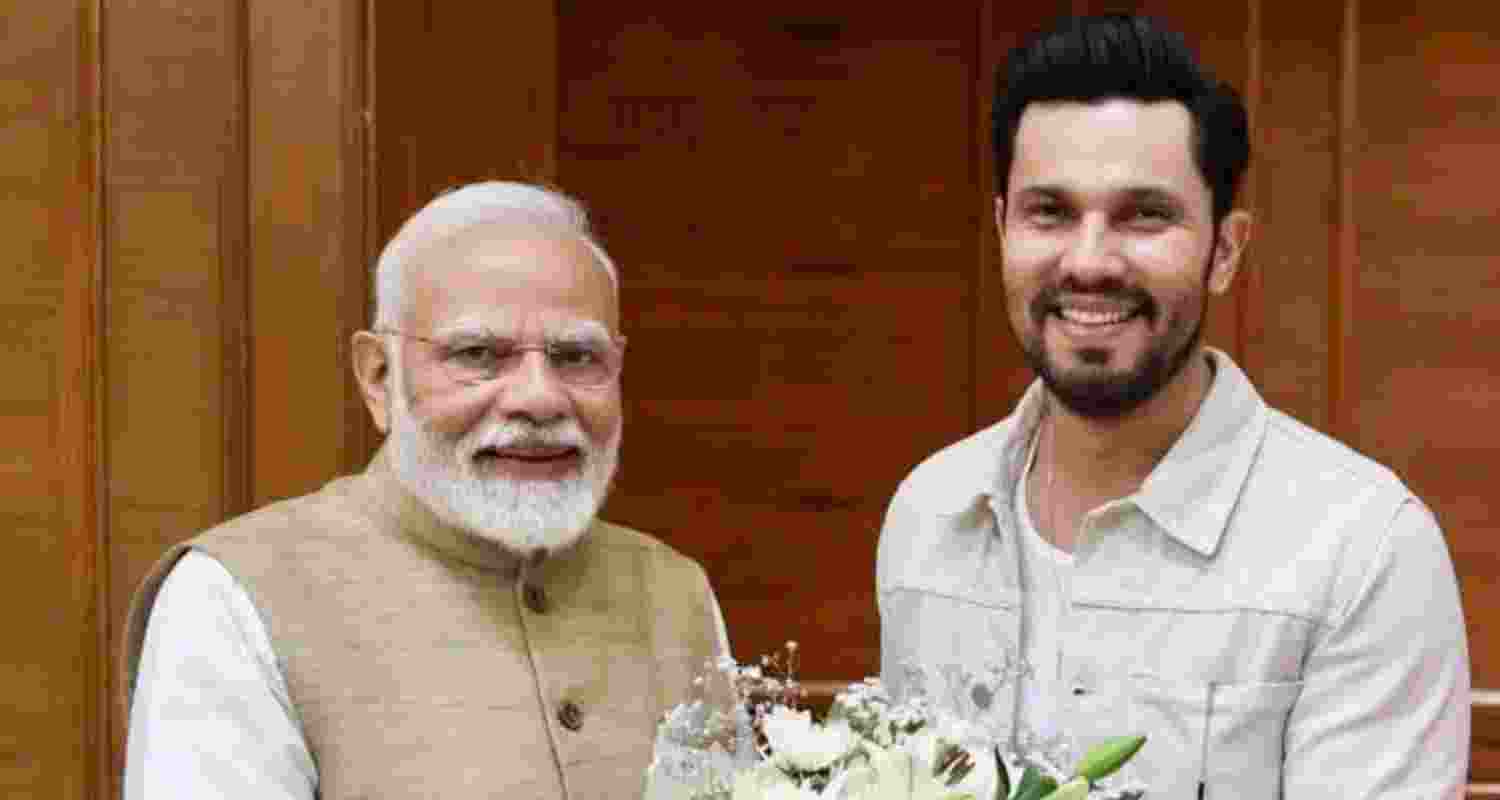 Actor Randeep Hooda called on Prime Minister Narendra Modi. Image: X Actor Randeep Hooda called on Prime Minister Narendra Modi. Image: X