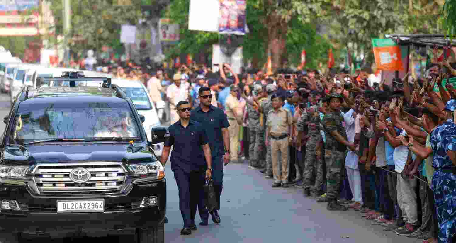 Narendra Modi's Roadshow. File Photo. Narendra Modi's Roadshow. File Photo.