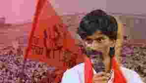 Shiva Sanghatana leader Manoj Jarange-Patil makes ambulance journey to cast vote in Jalna Shiva Sanghatana leader Manoj Jarange-Patil makes ambulance journey to cast vote in Jalna