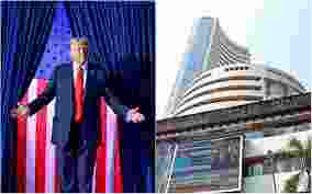 Indian stocks fall post-Trump victory; US markets rally Indian stocks fall post-Trump victory; US markets rally