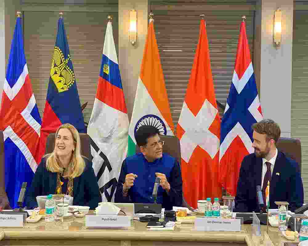 India signs $100-billion free trade pact with 4-nation bloc EFTA India signs $100-billion free trade pact with 4-nation bloc EFTA