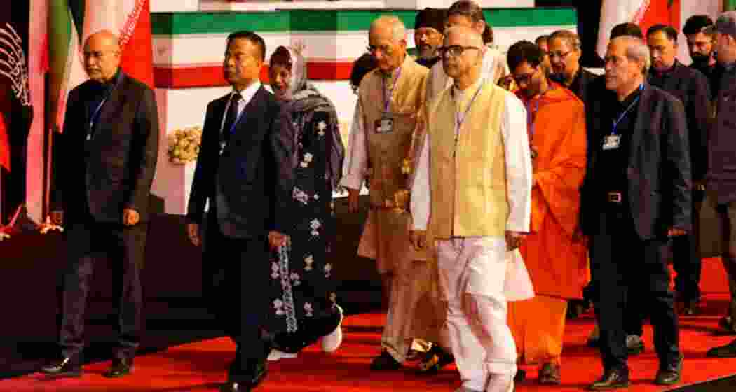 Indian dignitaries arrive to pay tribute to late Iranian Supreme Leader Ayatollah Seyyed Ali Khamenei in Tehran on Friday. Indian dignitaries arrive to pay tribute to late Iranian Supreme Leader Ayatollah Seyyed Ali Khamenei in Tehran on Friday.