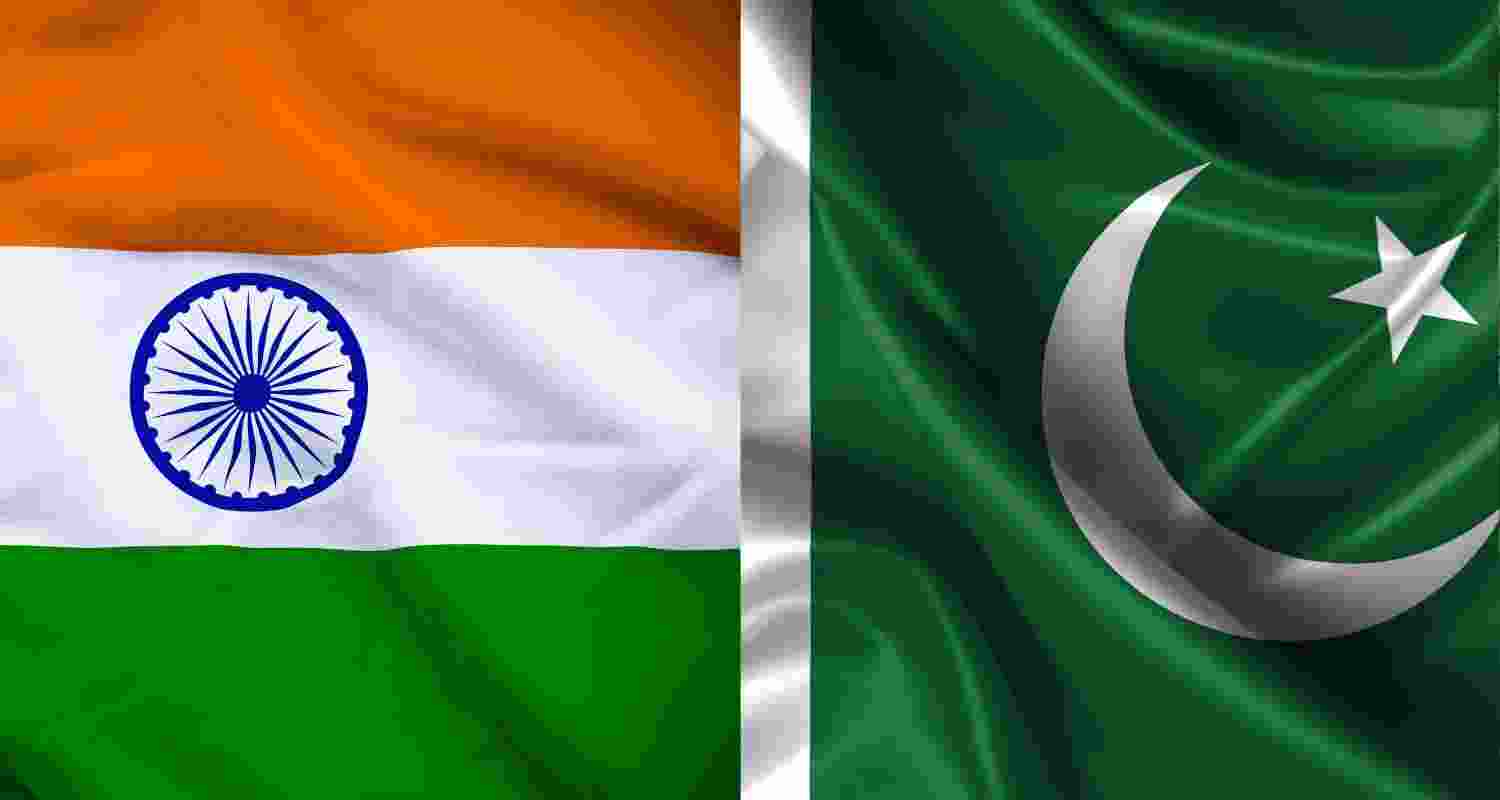 Representative Image of India and Pakistan's location on the map. Representative Image of India and Pakistan's location on the map.