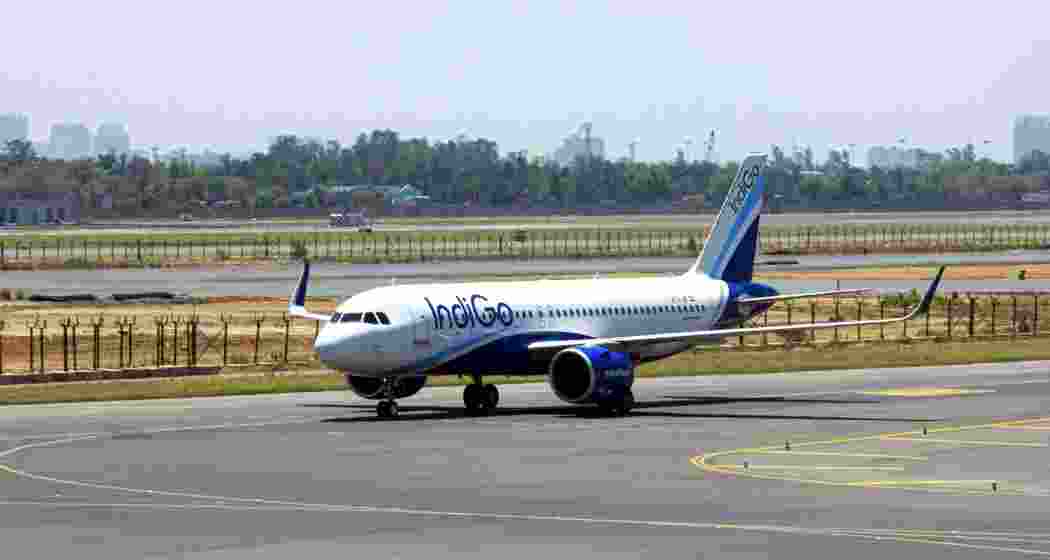 File photo of an IndiGo aircraft resting at the runway. File photo of an IndiGo aircraft resting at the runway.