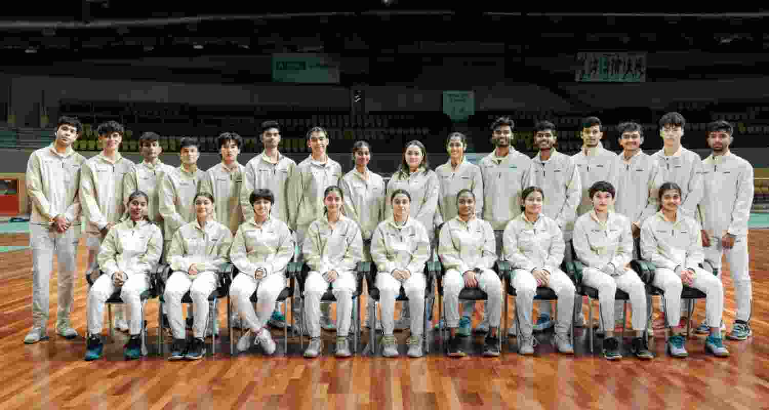 Members of the Indian mixed team at the BWF World Junior Badminton Championships. Members of the Indian mixed team at the BWF World Junior Badminton Championships.