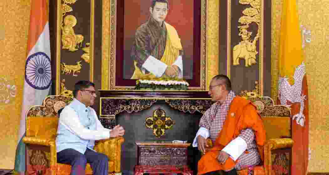 Foreign Secretary Vikram Misri engage in a discussion with Bhutam Prime Minister Dasho Tshering Tobgay. Foreign Secretary Vikram Misri engage in a discussion with Bhutam Prime Minister Dasho Tshering Tobgay.