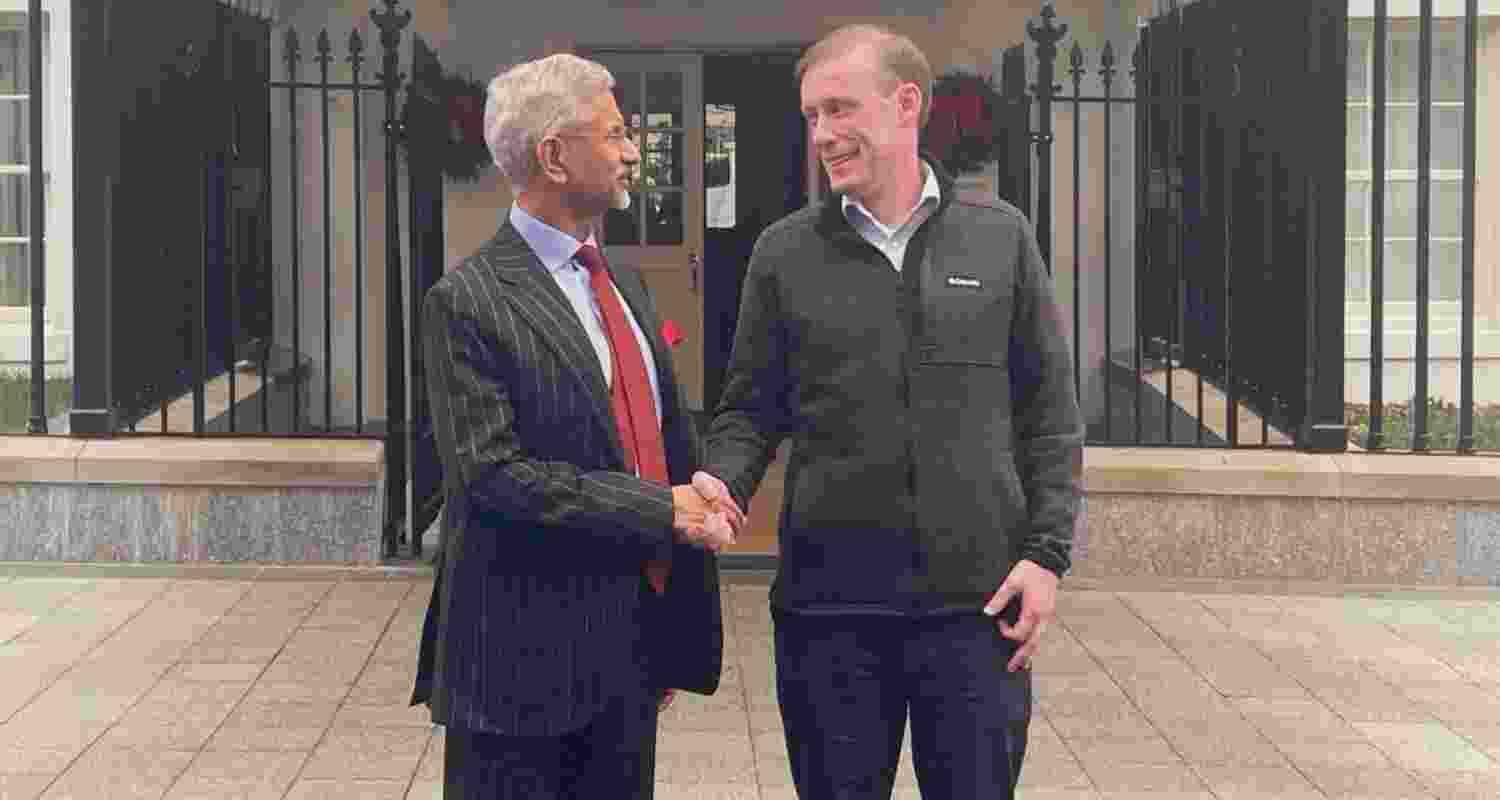 EAM Jaishankar with US NSA Jake Sullivan. Image via X. EAM Jaishankar with US NSA Jake Sullivan. Image via X.
