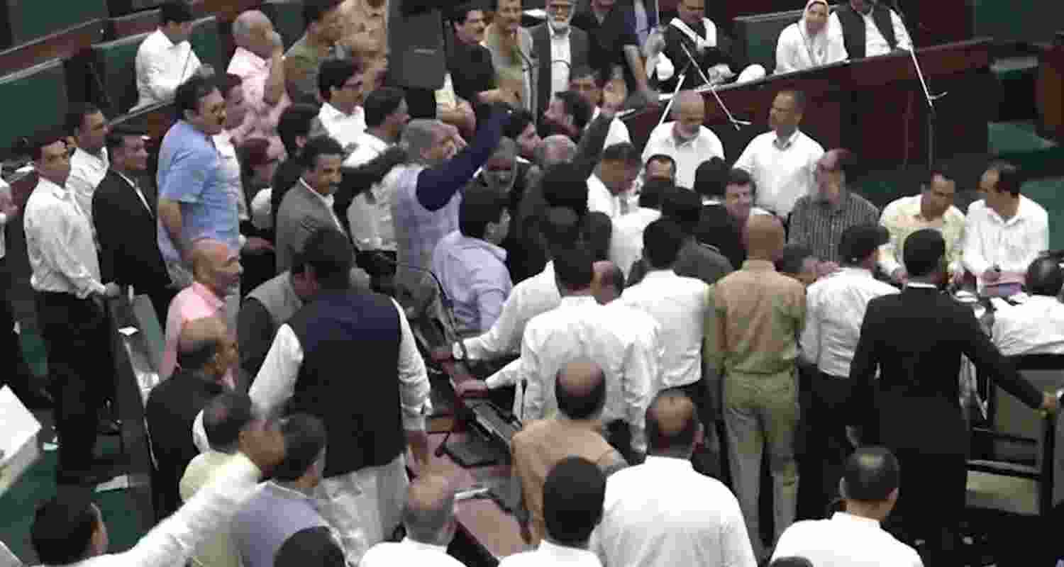 Ruckus over WAQF Bill in J&K Assembly, house adjourned twice Ruckus over WAQF Bill in J&K Assembly, house adjourned twice
