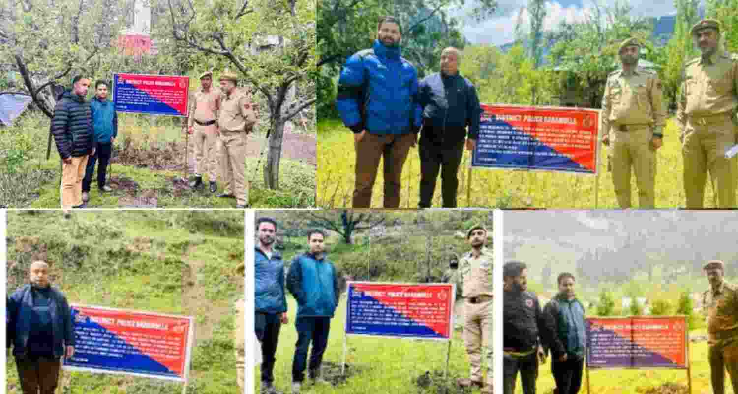 Police attach 7 properties in JK's Baramulla district belonging to terror handlers based in Pakistan Police attach 7 properties in JK's Baramulla district belonging to terror handlers based in Pakistan