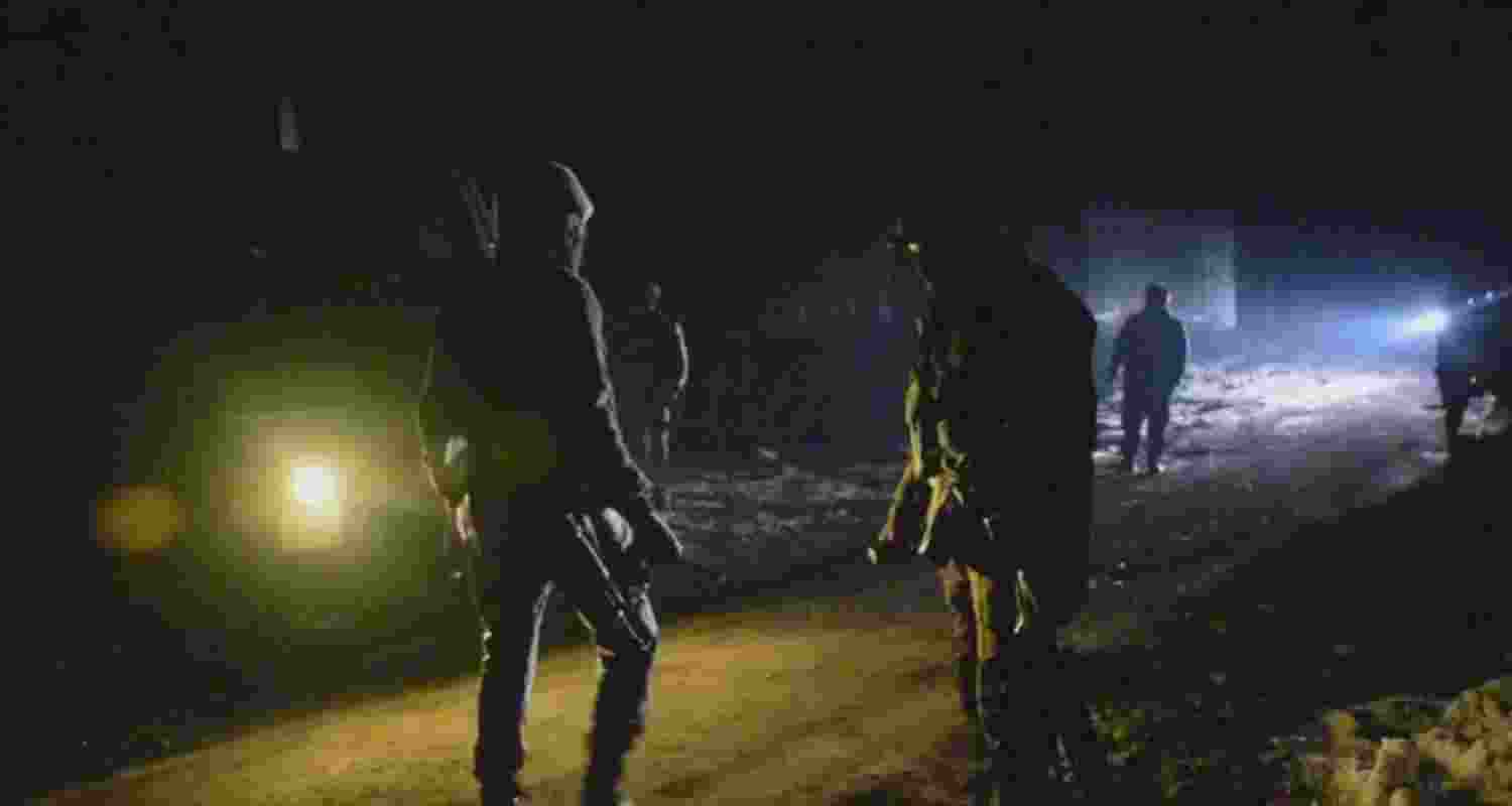 Security forces in J&K. Security forces in J&K.