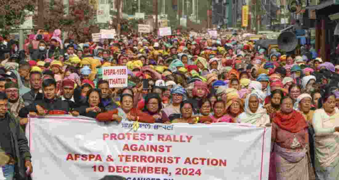 Manipur: Protests against AFSPA intensify on Human Rights Day Manipur: Protests against AFSPA intensify on Human Rights Day