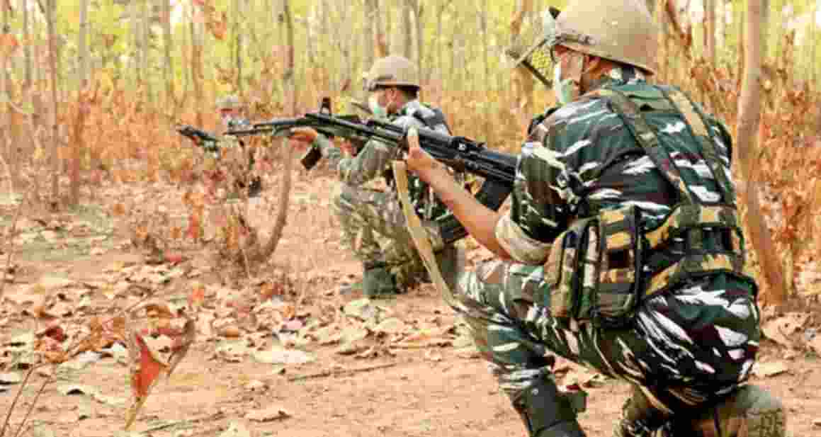 Four Maoists gunned down in Gadchiroli Four Maoists gunned down in Gadchiroli