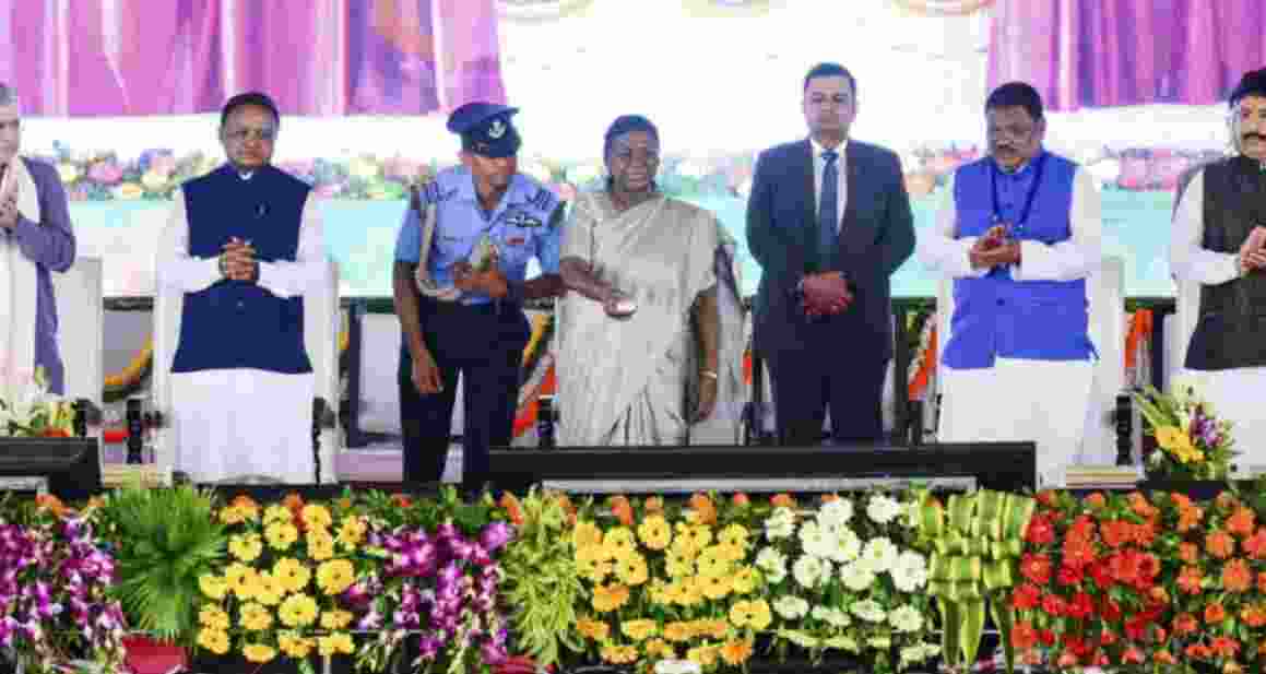 Prez Murmu launches ₹6,400 cr rail, health projects in Odisha Prez Murmu launches ₹6,400 cr rail, health projects in Odisha