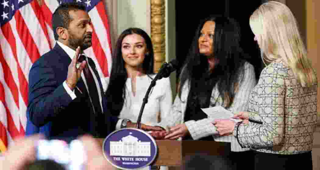 FBI Director Kash Patel taking oath on the Bhagavad Gita. FBI Director Kash Patel taking oath on the Bhagavad Gita.