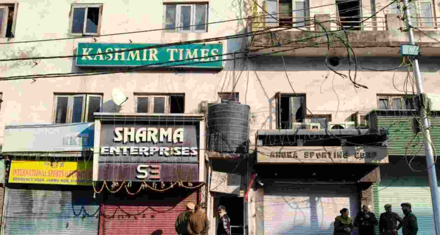 Kashmir Times office raided; cartridges, grenade pins recovered Kashmir Times office raided; cartridges, grenade pins recovered