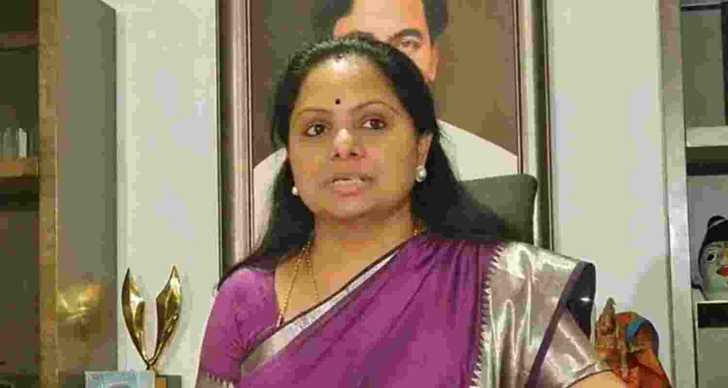 Former BRS leader K Kavitha - file image. Former BRS leader K Kavitha - file image.