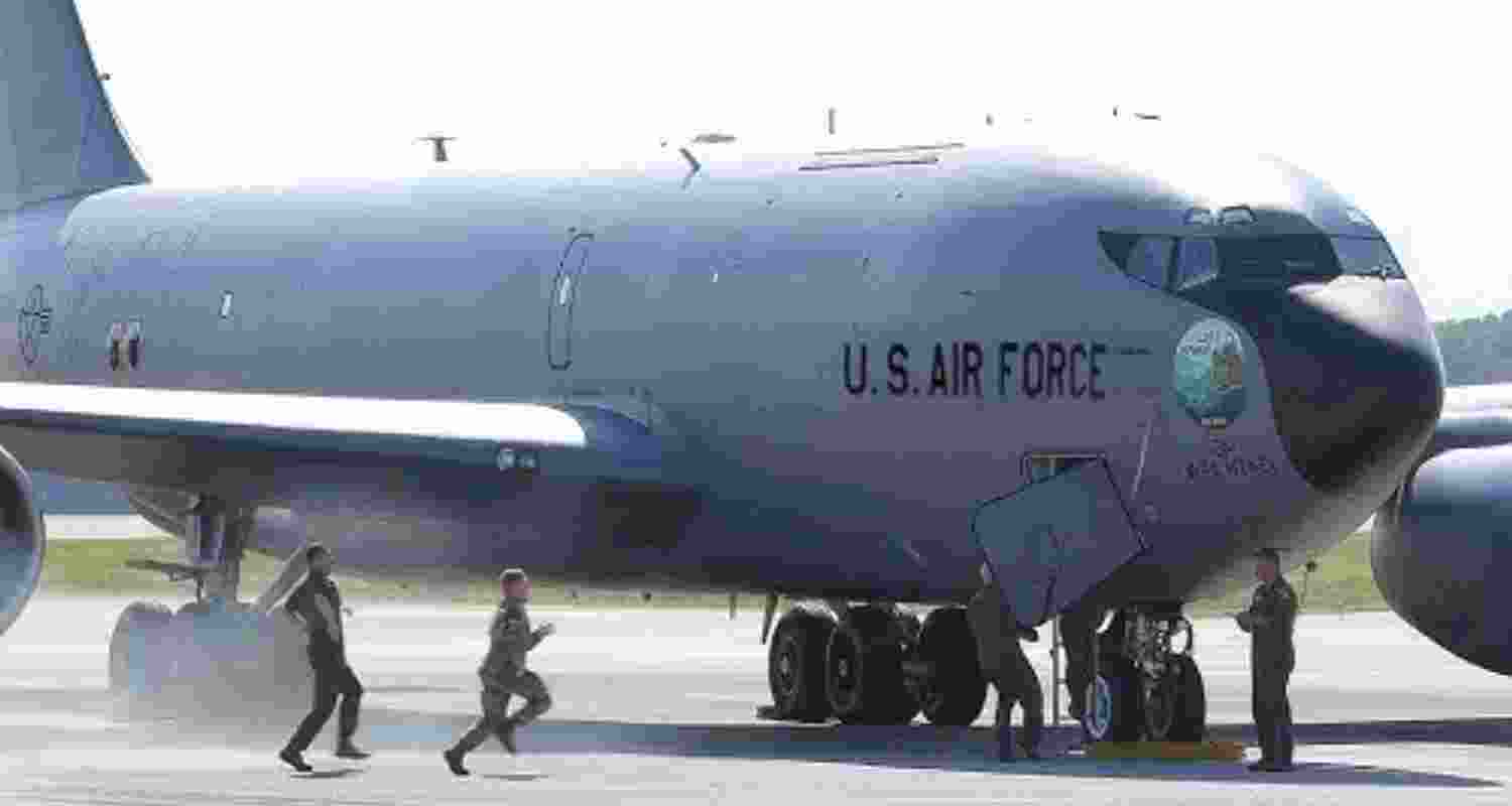 Four crew members killed after a Boeing KC-135 Stratotanker crash in western Iraq, says U.S. Central Command; probe underway into the incident. Four crew members killed after a Boeing KC-135 Stratotanker crash in western Iraq, says U.S. Central Command; probe underway into the incident.