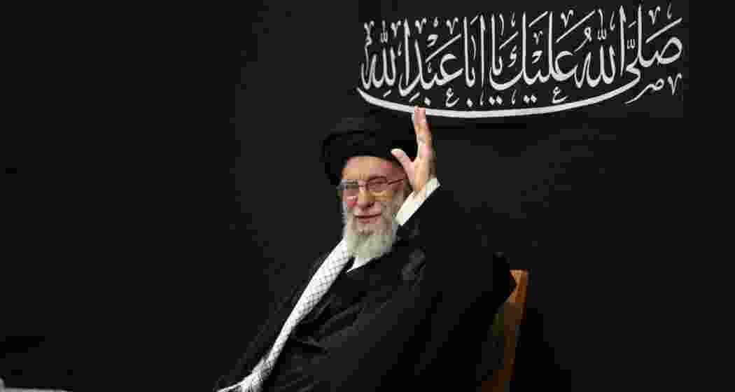 Ayatollah Ali Khamenei greets worshippers at Imam Khomeini Mosque in Tehran during Ashura eve ceremonies on Saturday. Ayatollah Ali Khamenei greets worshippers at Imam Khomeini Mosque in Tehran during Ashura eve ceremonies on Saturday.
