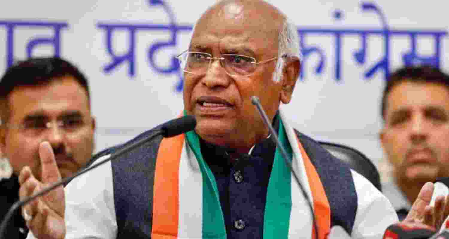 Congress President Mallikarjun Kharge. Congress President Mallikarjun Kharge.
