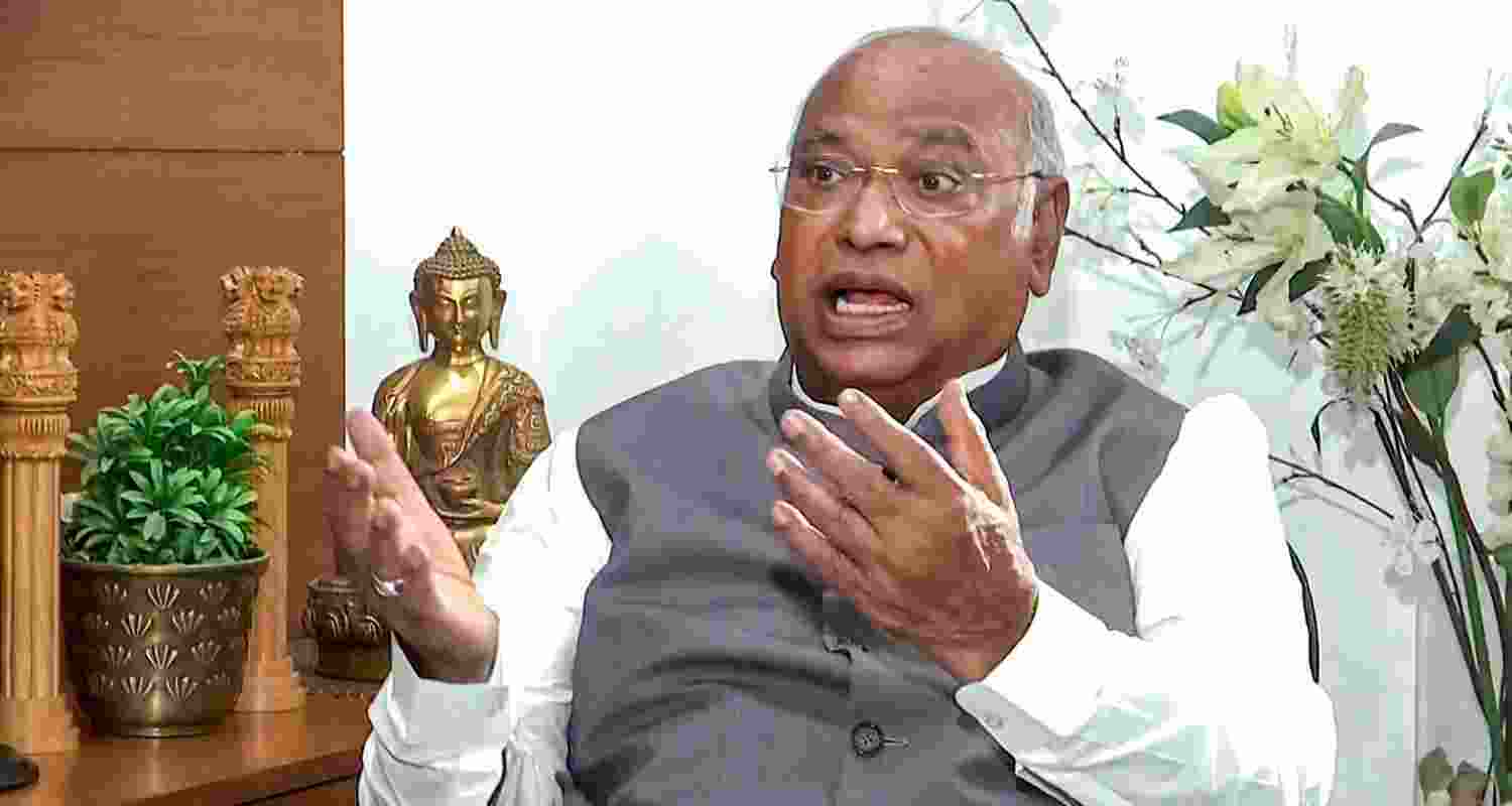 Congress chief Mallikarjun Kharge. Congress chief Mallikarjun Kharge.